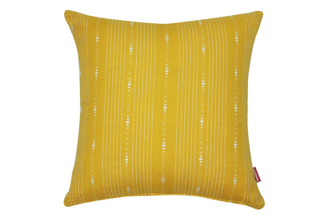 Mustard Stripes Cushion Cover 2 Pc